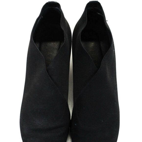 Walter Steiger Black Pointed Toe Ankle Boots 6 6B - Picture 3 of 6